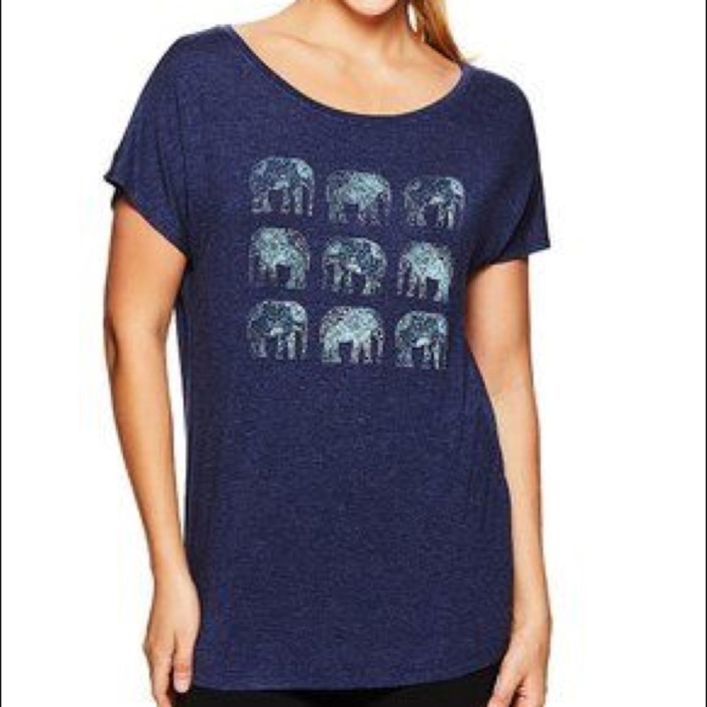 Gaiam Dani Tee - Multi Elephants graphics